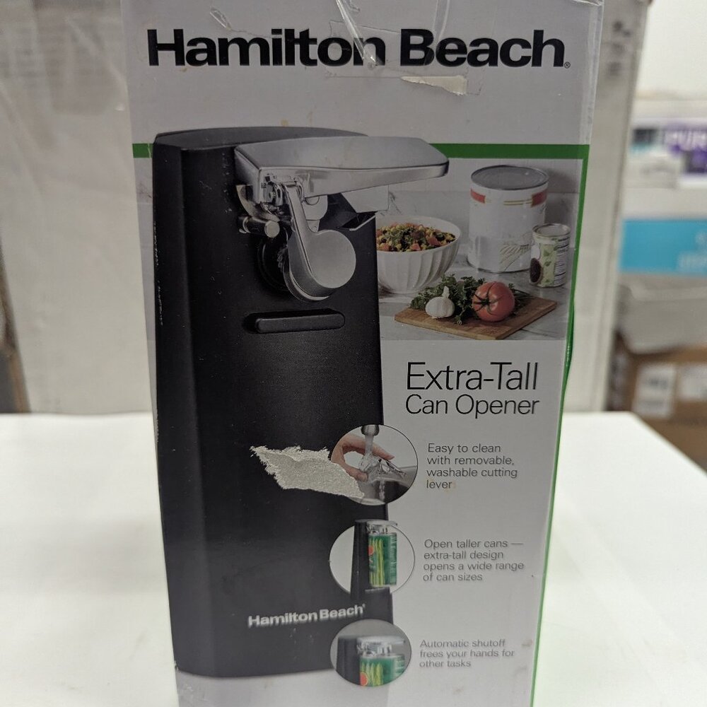 Hamilton Beach Tall Electric Can Opener Black